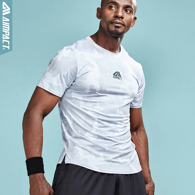 

Aimpact Fit Men's T-shirt Tees Bodybuilding Crossfit Brand Gymi Clothing Man Fitted Workout Compression Shirts for Men AM1058