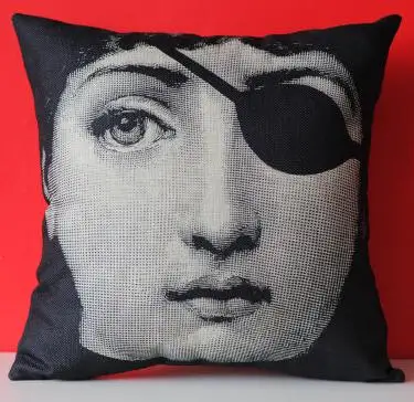 Европейский стиль Подушка fornasetti Piero Coussins персонаж книга абстрактное искусство креативное украшение подушки для офисного стула - Цвет: A20
