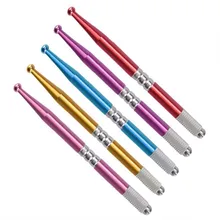 Красочный микроблейдинг tebori линия игла для бровей ручка Перманентный макияж бровей игла для нанесения татуировки держатель линия игла для татуажа бровей