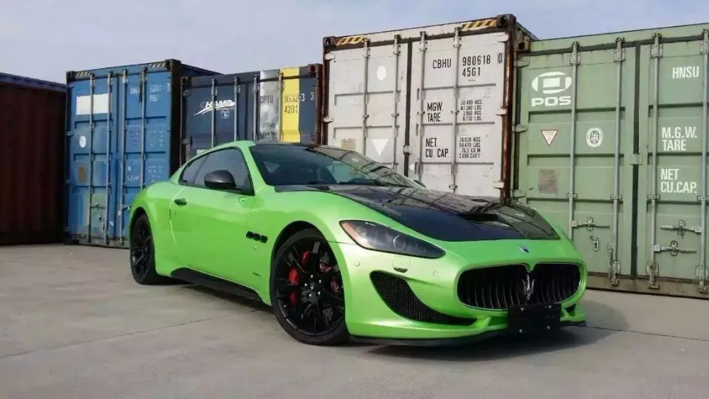 Gloss Candy Green vinyl Car Wrap with Air bubble free Shell Gloss