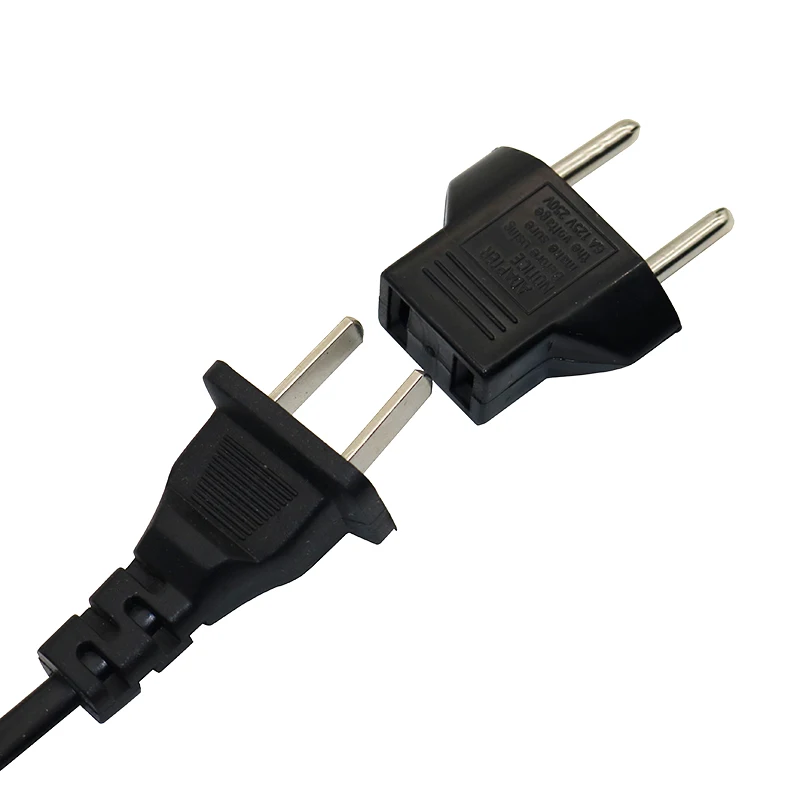 4 Pcs EU Plug Adapter Electrical Plugs Adapter 110v 220v Charge US Outlet Socket 2 Flat Pin For EU 2 Round Pin power plug adapter power socket adapter conversion plug plug conversion socket universal socket adapter