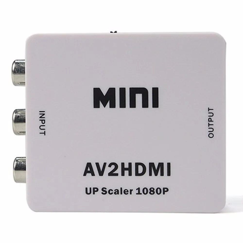 Мини AV к преобразователь видеосигнала HDMI AV2HDMI видео из AV в HDMI 720 p 1080 Upscaler AV2HDMI адаптер sz