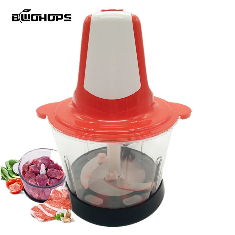 

Electric Automatic Meat Grinder Household Mincer for Kitchen Multi-function Food Processor Spice Chopper 2L