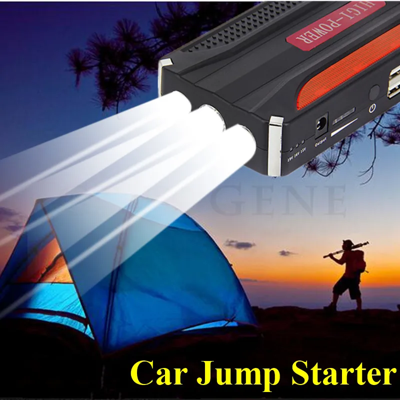 Multi-Function 12000mAh Car Jump Starter 12V 600A Portable Starting Device Power Bank Car Charger For Car Battery Booster Buster