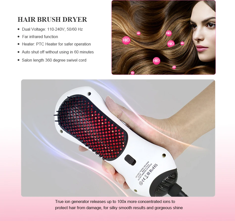 Infrared Hair Straightening Brush D039 (9)