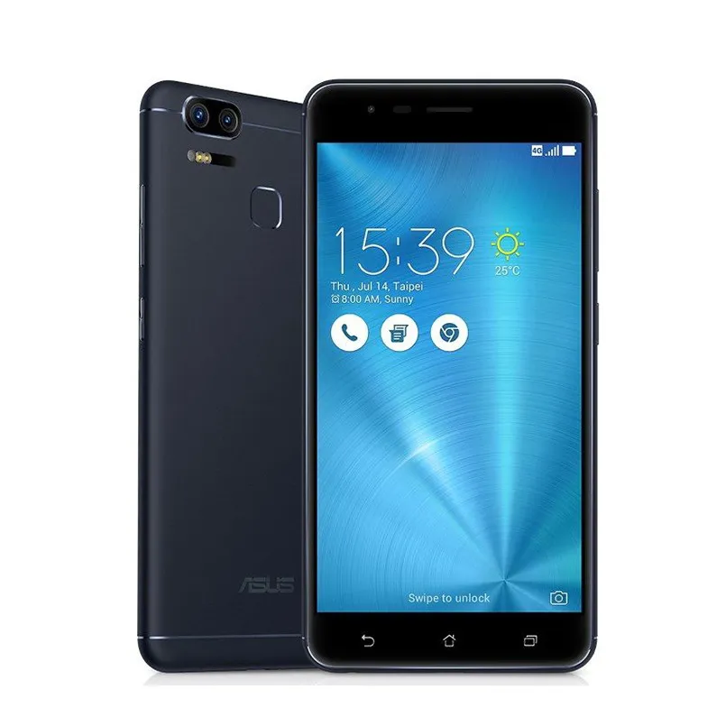 Глобальная версия ASUS ZenFone 3 Zoom ZE553KL мобильного телефона 4 аппарат не привязан к оператору сотовой связи 5,5 дюймов 4 ГБ/64 Гб 128 Гб двойной 12MP Камера 5000 мАч для смартфонов