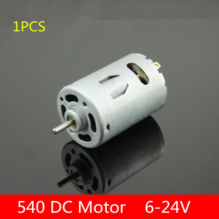 

1PCS DM066 540 DC Motor 6-24V 12V 10000RPM Metal Back Cover Powerful Strong Magnetic Carbon Brush Motor Electric Drill DIY