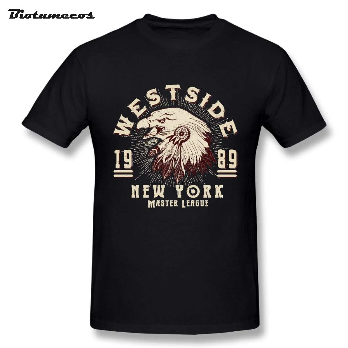 Plus Size T Shirt Men New york master league LOGO Image
