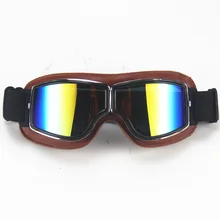 Universal Vintage Pilot Biker Motorcycle Goggles Pilot Motorbike Goggles Leather Retro Jet Helmet glasses Glasses UV Protection Universal Vintage Pilot Biker Motorcycle Goggles Pilot Motorbike Goggles Leather Retro Jet Helmet glasses Glasses UV Protection