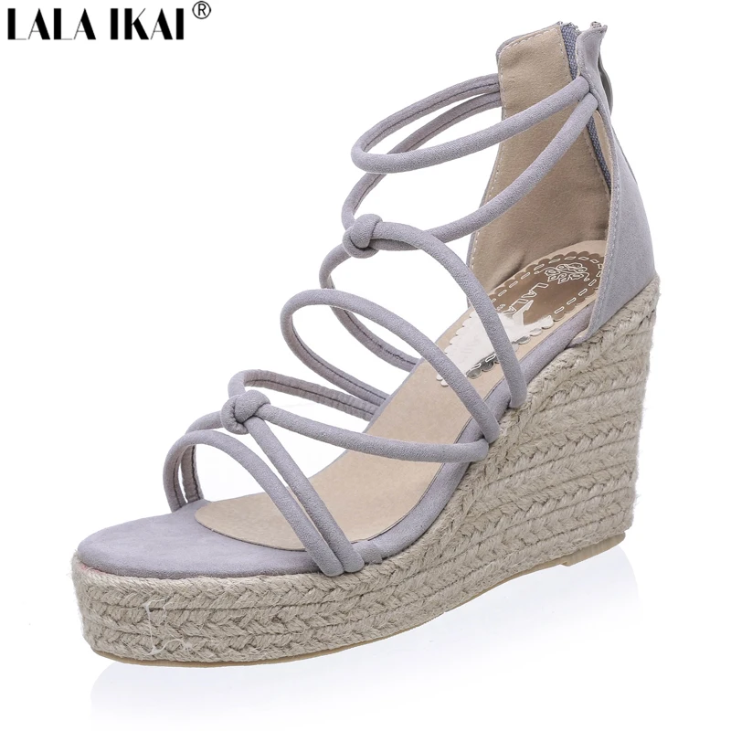 Buy Luxury Brand Designer Espadrilles Wedge Sandals