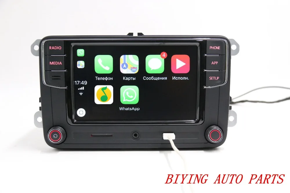 Русский RCD330 Plus CarPlay радио для VW Golf 5 Jetta MK5 MK6 CC Tiguan Passat B6 B7 Polo 6RD 035 187 B 6RD035187B