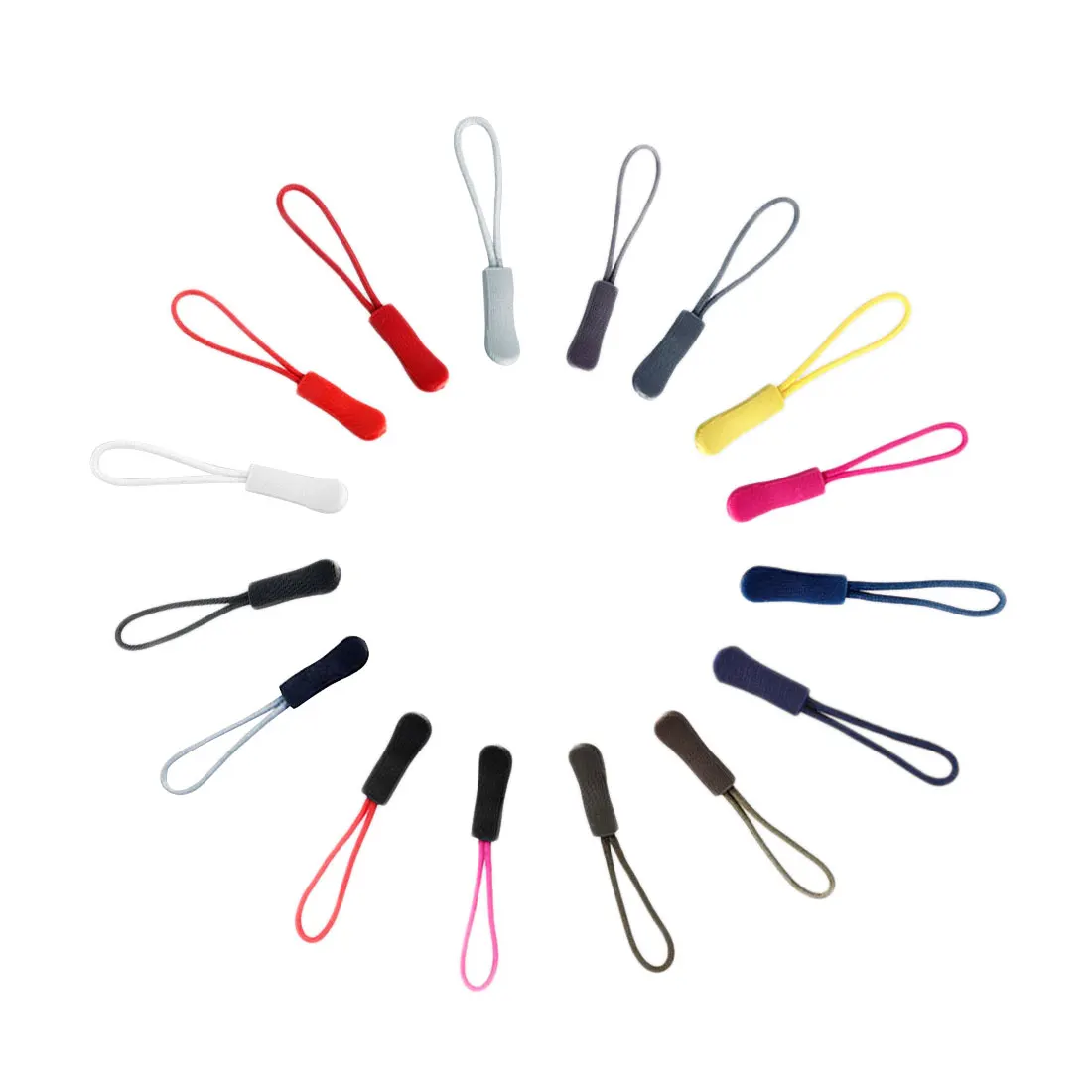 Buy High Quality 10 PCS Zipper Pulls Cord Rope Ends