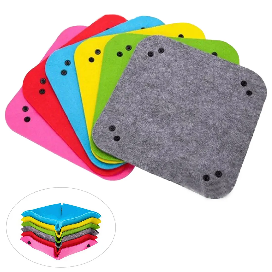 

Felt Desktop Storage Box Sundries Storage Basket Home Office Storage Tray Desktop Decoration Storage Manager