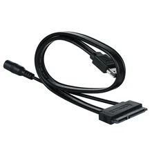 Мощность Esata (eSATAp) к Sata кабель двойной мощности USB 12 В 5 в комбо 22 Pin (7 Pin + 15 Pin) для 2,5 «3,5» HDD