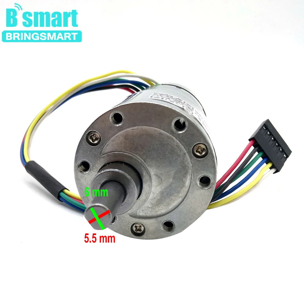 

Bringsmart JGB37-3530GB 12V Gearbox Motor Encoding Board 24V 6-1600rpm Coding Device Motor Encoder DC Motors