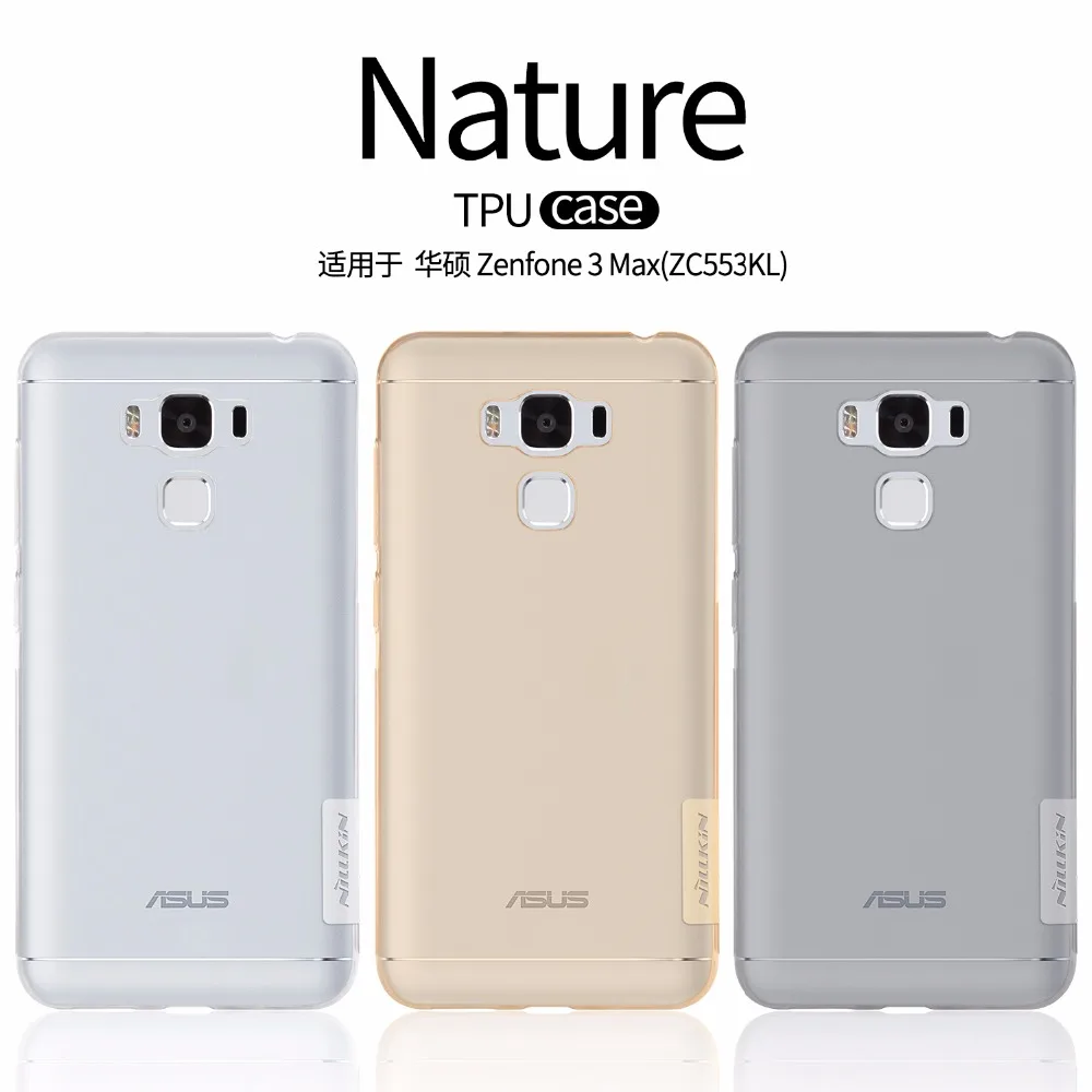 

Asus Zenfone 3 Max ZC553KL case NILLKIN Nature clear TPU Transparent soft back cover case for Asus Zenfone 3 Max ZC553KL