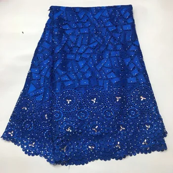 

2017 African Lace fabric Mesh lace with stones and beads New Arrival african cord Lace guipure lace Fabrics High Quality R4802