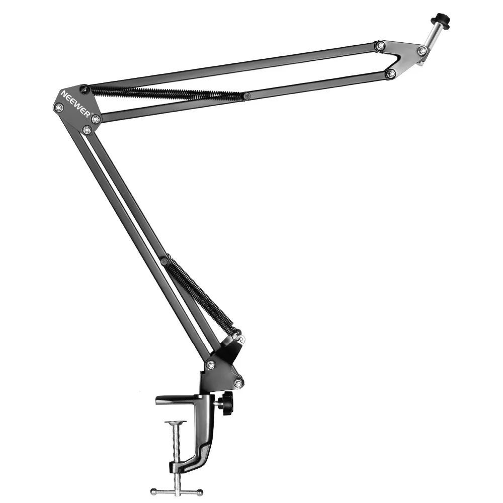 Neewer Pro Desktop Microphone Suspension Scissor Arm Microphone Stand Table Mounting Clamp for Samson Blue Yeti