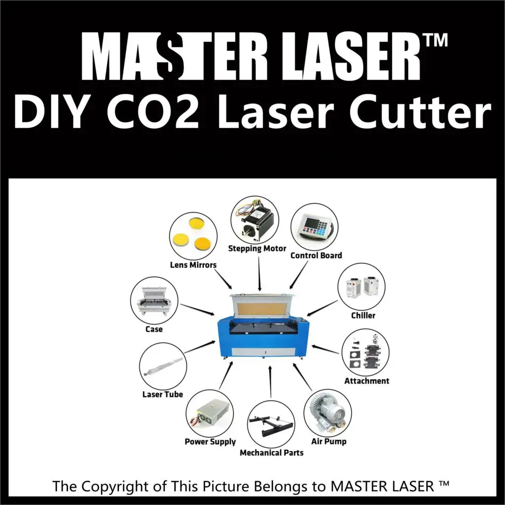 

60W CO2 Laser Cutting Machine Assemble Part DIY Laser Cutting Machine Laser Tube 60w Laser Lens Dia 20