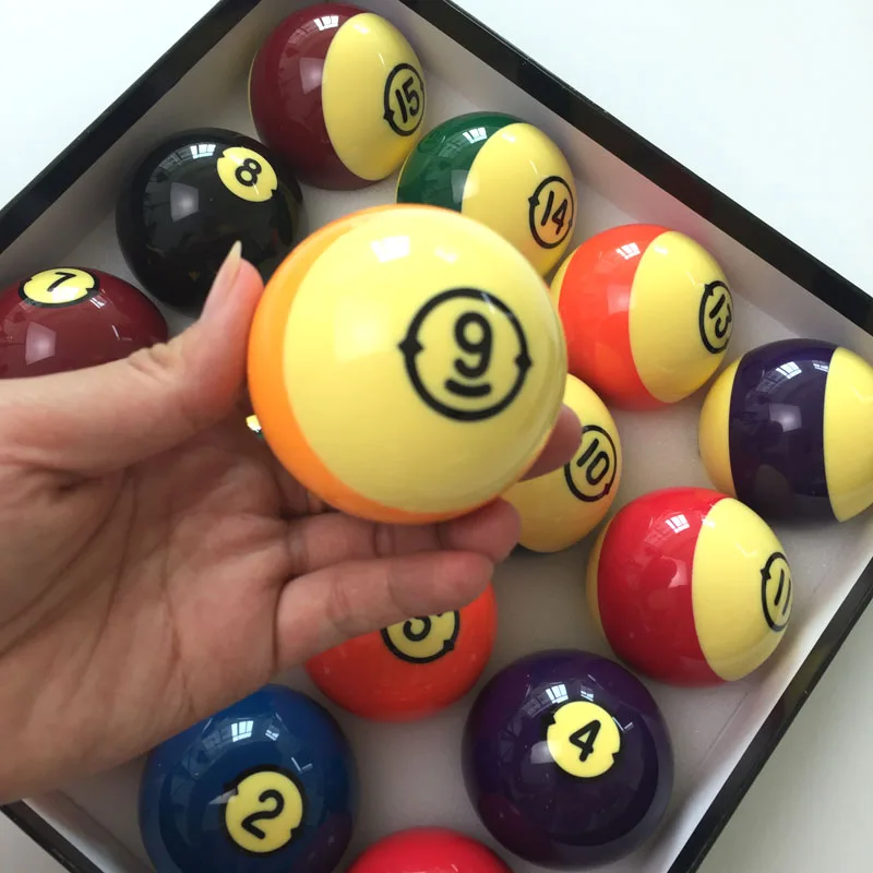 xmlivet New Billiard Balls 57.2mm Resin Pool complete set of balls Standard international 2 1/4" balls