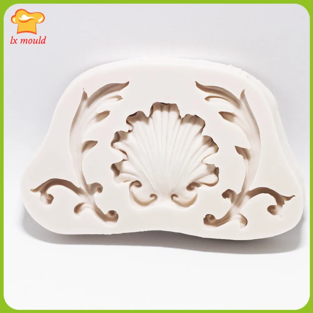 

LXYY New Baroque style cake decoration turned sugar silicone mold pattern mould