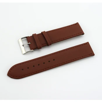 

20mm Genuine Leather Buckle Strap Watch Band Charm Black Brown Men and Women Watch Strap