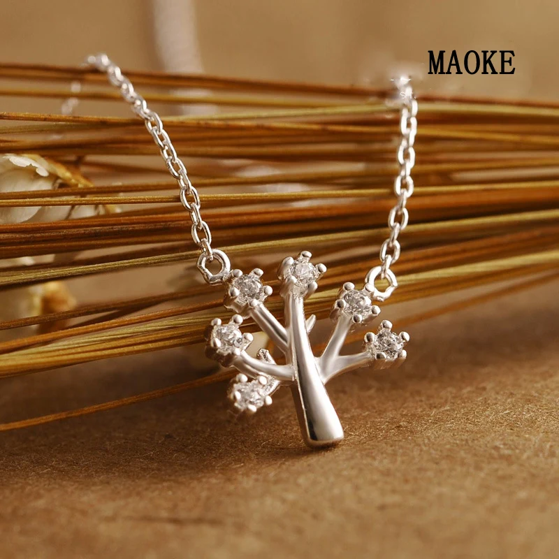 Акция Рождественская елка 925 SV ожерелье для женщин модные подарки|925 silver necklace|fashion