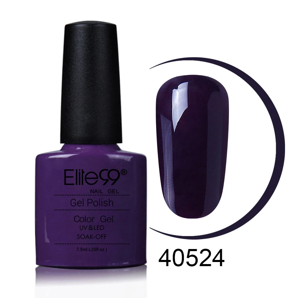 Elite99, 7,3 мл, замачиваемый УФ-гель, долговечный цветной гель для Гель-лак для ногтей, лак для ногтей, нужен УФ-лампа, полимеризация, основа, эмаль, сделай сам - Цвет: 40524