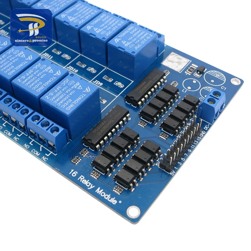 DC 5V 12V шестнадцать 16-канальный релейный модуль Интерфейс доска с защитой для оптронной пары LM2576 Мощность для arduino Diy Kit