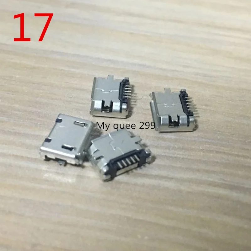 24 models Micro usb connector Very common charging port for Lenovo Huawei ZTE Huawei and other brand mobile,tablet GPS - Color: 17 10PCS