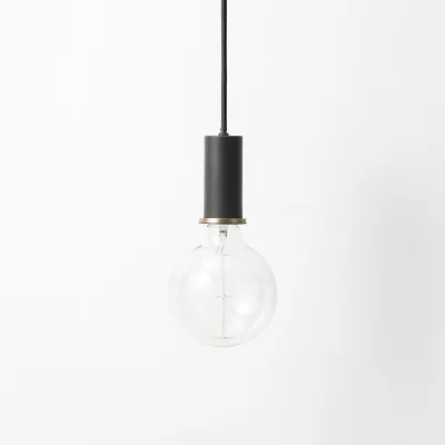LukLoy, датский стиль, светодиодный подвесной светильник, металлический светодиодный подвесной светильник для спальни, кафе, подвесной светильник, студия, офисный салон, Ресторан - Цвет корпуса: Black Short Bulb