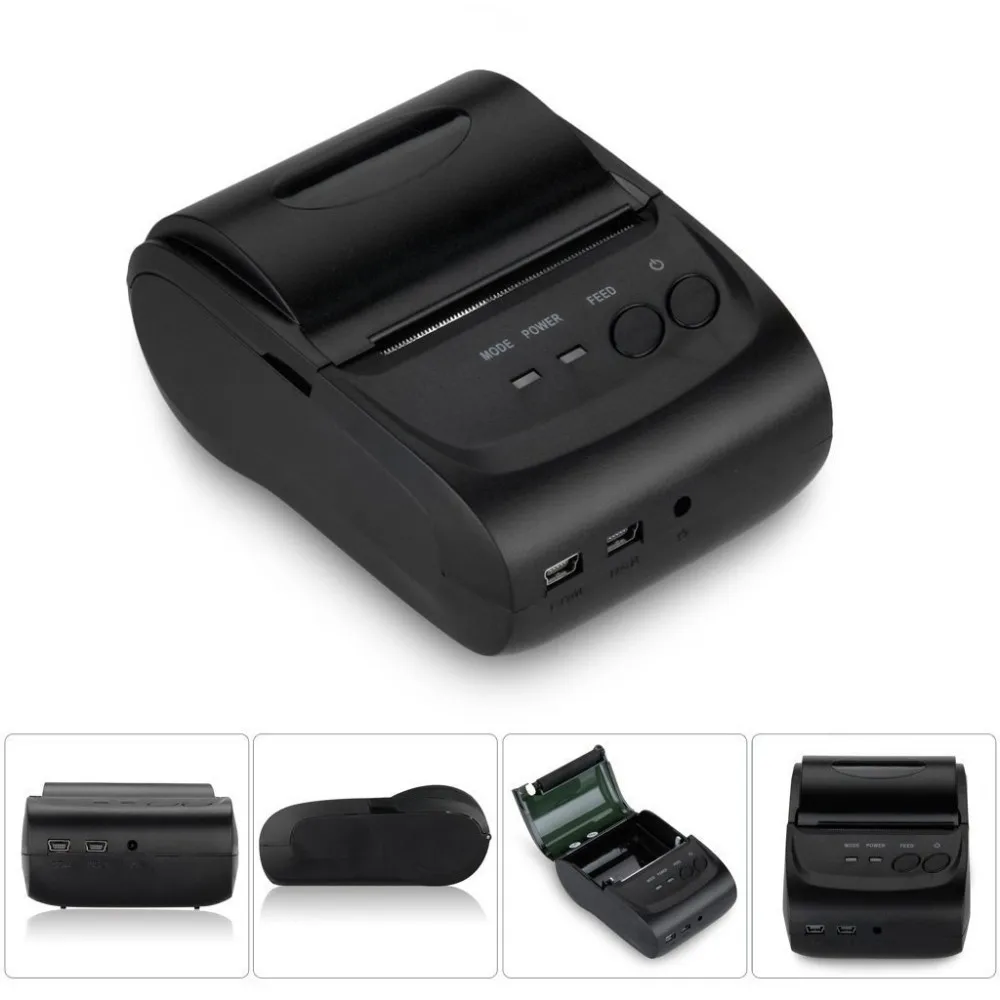 10pcs/lot 58mm Mini Portable Bluetooth Wireless Receipt Thermal Printer