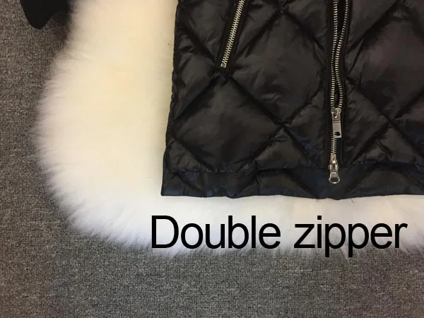 Winter Girl's New Thick Natural Raccoon Fur Collar Down Jacket Long Down Coat High Quality