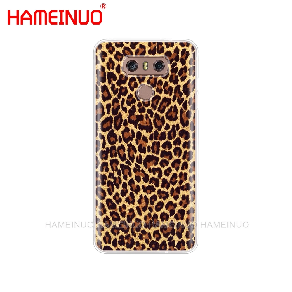 Hameynuo Тигр Леопардовый принт пантера Фото чехол для телефона LG G7 Q6 G6 MINI G5 K10 K4 K8 2017