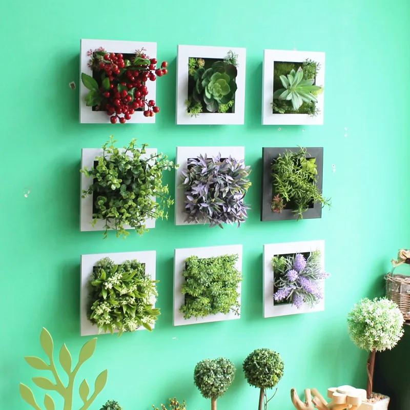 High Simulation 3D Plants Country Style Wall Hanging Artificial Pastic Flower Picture Frames Store Decoration Gift In Stickers From Home Garden High Simulation 3D Plants Country Style Wall Hanging Artificial Pastic Flower Picture Frames Store Decoration Gift In Stickers From Home Garden