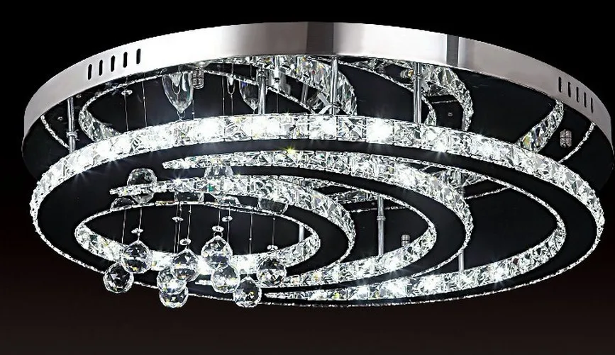 Дизайн k9 кристалл светодиодный люстра потолок гостиной спальня современное освещение