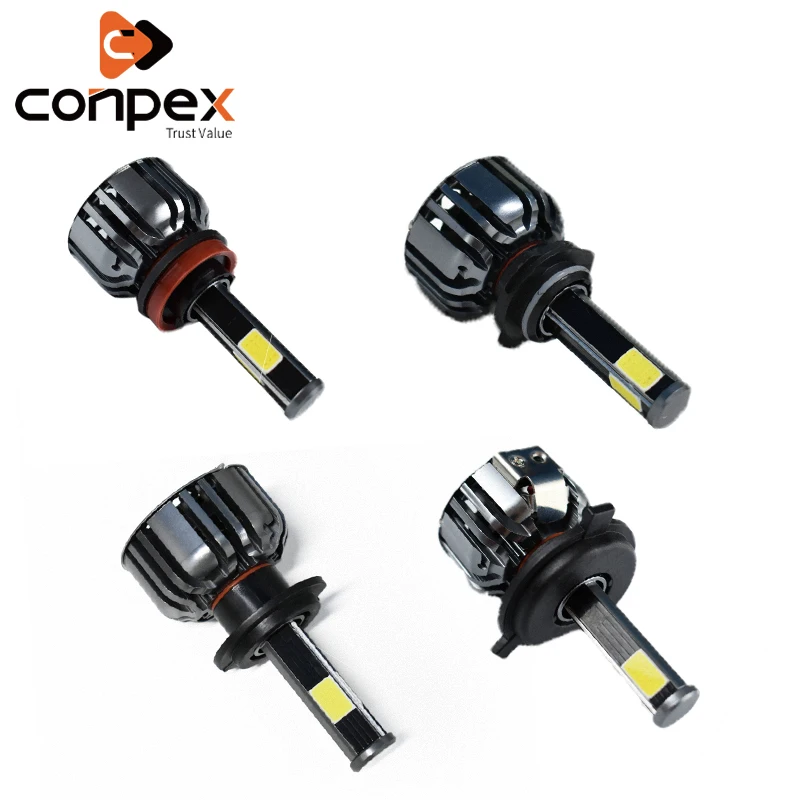 

conpex Automobiles Car Headlight Bulbs LED canbus 4 side light cob for Honda Accord Civic CRV Crosstour pilot Odyssey City jade