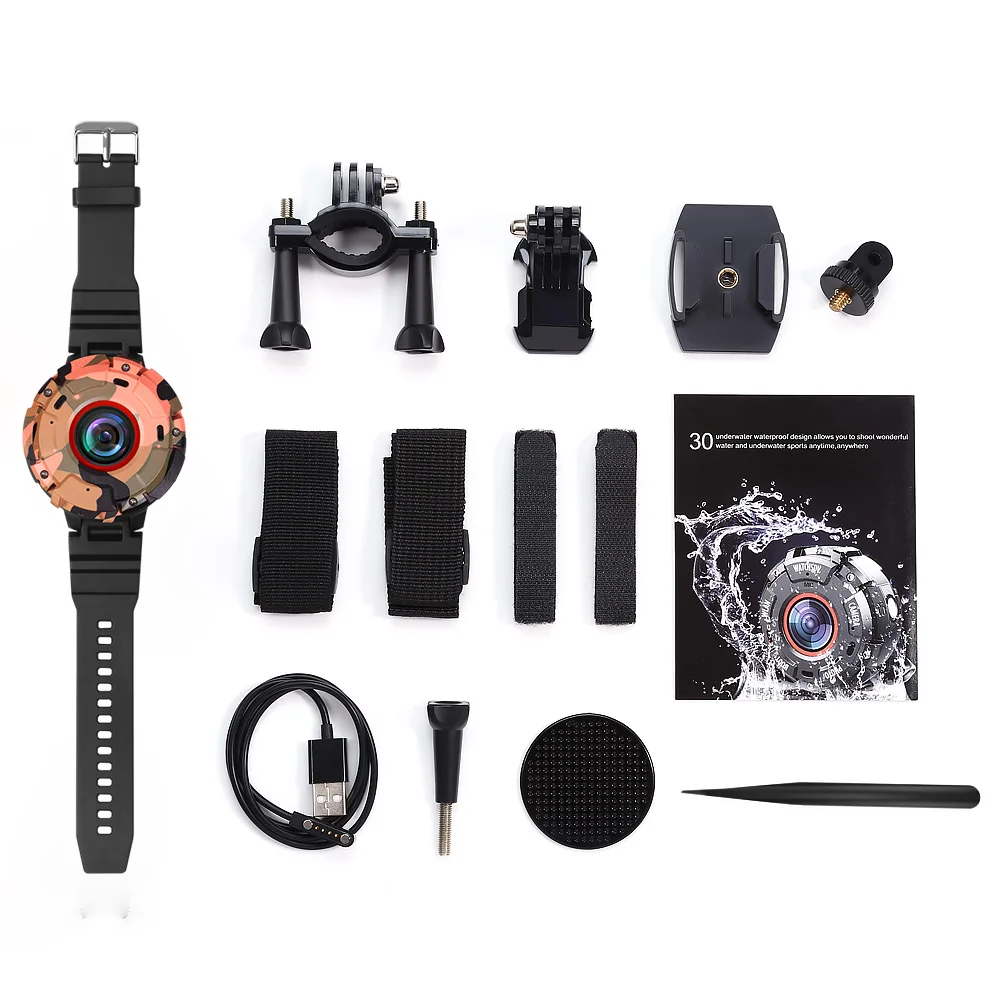 

Dashcam WIFI Mini Camera For Sports Action DVR Dash Camera Full HD 30M Waterproof Watch Camara DV Camcorder Wearable Car Camera