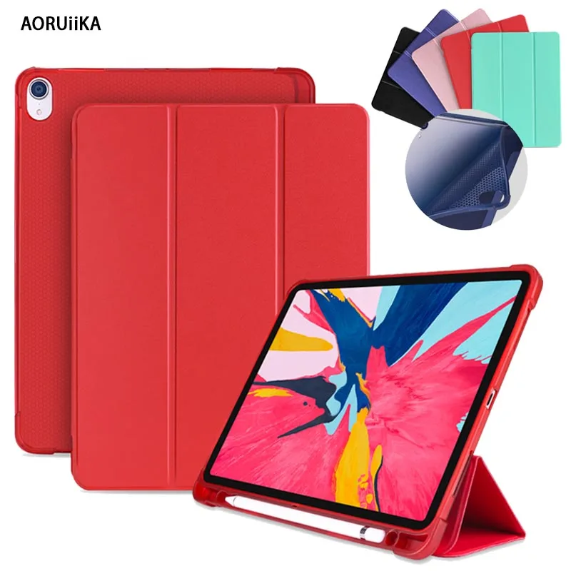 

new Case for IPad Pro 11" (2018) Smart Tablet Cover with Pencil Holder Funda for IPad Pro 11 Inch 2018 Ultra Stand Cover Case
