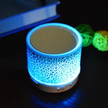 Мини Bluetooth динамик поддержка TF AUX Hands-free USB Сабвуфер fm-радио портативный светодиодный музыкальный плеер для iPhone samsung смартфон