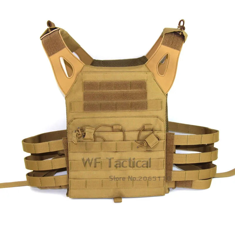 Colete ao ar 600d Militar Tático Molle Plate Carrier Vest Jpc Airsoft Paintball Caça Polícia Livre