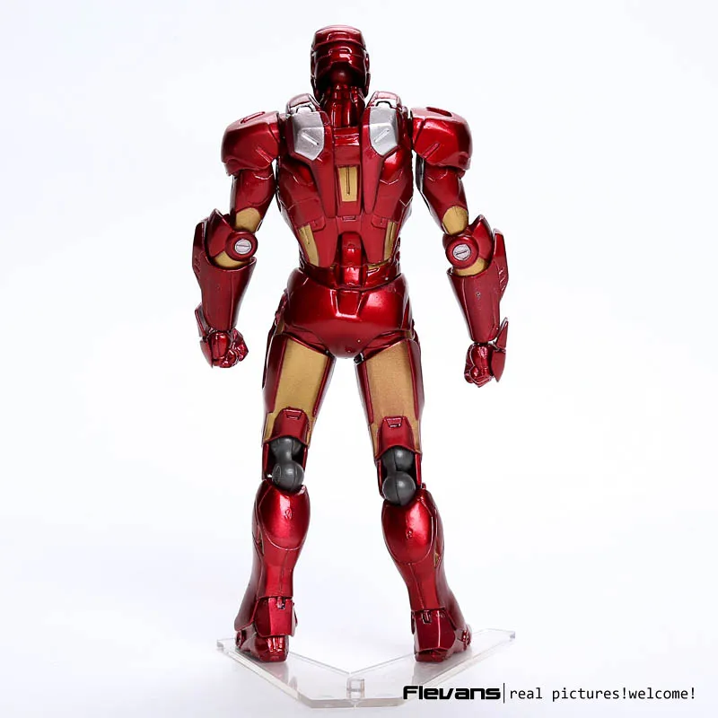 SCI-FI серии Revoltech NO. 042 Железный человек Mark VII MK 7 ПВХ фигурка Коллекционная модель игрушки HRFG514