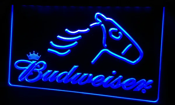 

LS098-b Denver Broncos Budweiser Club Neon Light Sign Decor Free Shipping Dropshipping Wholesale 8 colors to choose