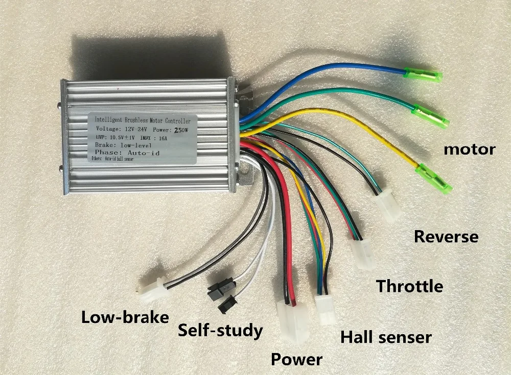 250W 12 V/24 V DC 6 MOFSET контроллера бесщеточный, бкэпт контроллер/почтовой службой E-велосипед/E-скутер способный преодолевать Броды/электрический велосипед регулятор скорости