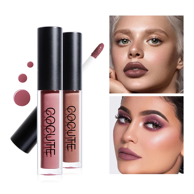 Cocute Make Up стойкий блеск для губ жидкая помада Увлажняющий 12 цветов Makeu матовый блеск для губ высокое качество косметика для губ