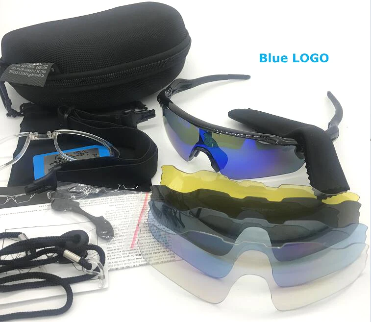 Велосипедные солнцезащитные очки, 5 линз, поляризационные, для рыбалки, очки для шоссейного велосипеда, uv400, mtb, для спорта, бега, верховой езды, очки для велосипеда - Цвет: Polarized 5 lens
