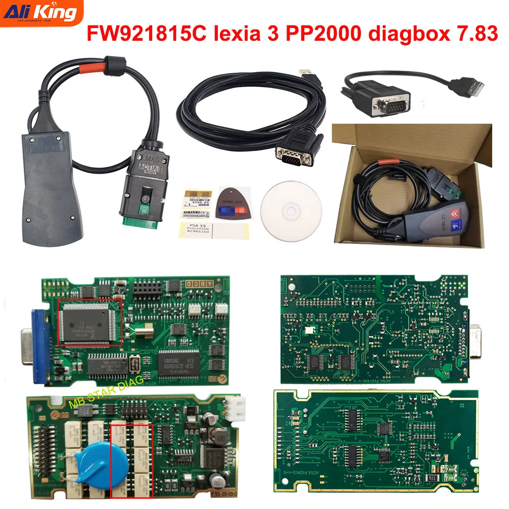 

Best Price Diagbox V7.83 lexia3 with 921815C fw Lexia3 PP2000 V48/V25 Lexia 3 lexia-3 diagnostic-tool For Citr-oen for Peu-geot