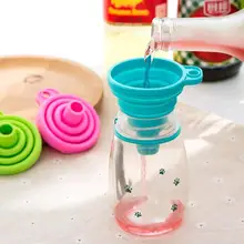 Мини складная телескопическая Воронка с длинным горлом креативная Бытовая мини-воронка для дозирования жидкости кухонные инструменты 3 цвета на выбор