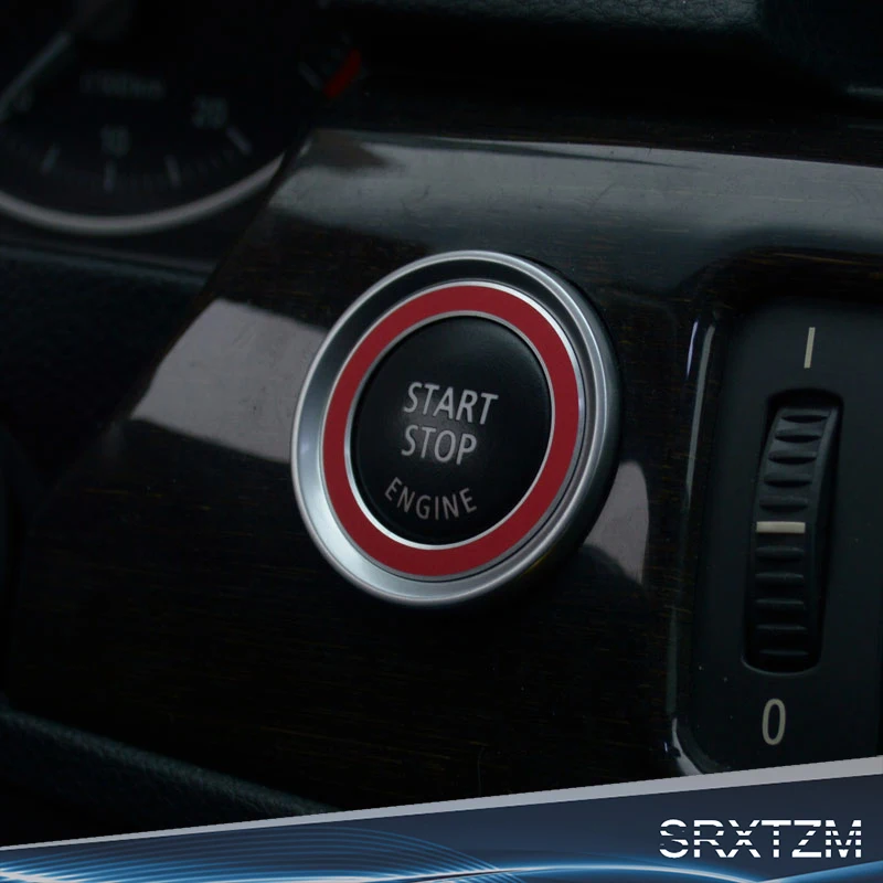 SRXTZM для BMW E90 E92 E93 3 серии 320 325i 335i алюминиевая крышка кнопки включения и остановки