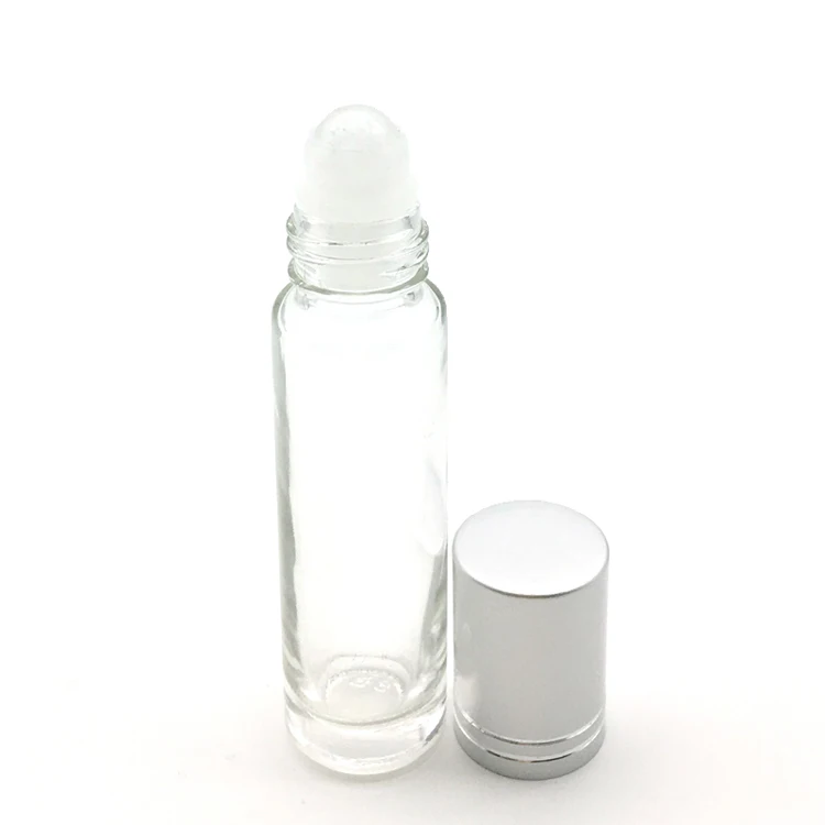 Clear Crystal 1 шт. натуральный драгоценный камень 10 мл роликовый шарик бутылка для парфюма эфирное масло жидкость ролл на толстых стеклянных бутылках с кристаллами чипсы - Цвет: Clear Crystal
